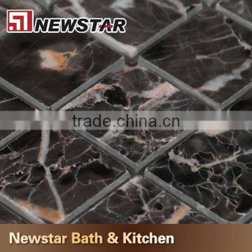 Newstar Mystique Brown Marble Stone Tile Flooring photo-3