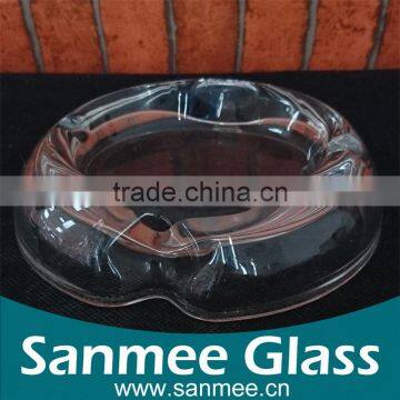 Personalized Round Clear Custom Glass Cigar Ashtrays