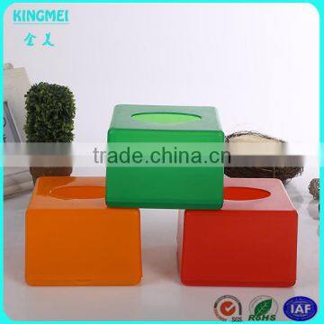 Custom Made Green Plastic Napkin Holder ,tissue Box,acrylic Facial Tissue Box photo-2