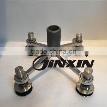 JINXIN glass 4 legs system fitting installation glass spider connection