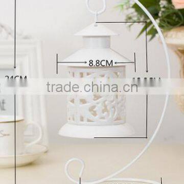 Morden Outdoor Metal Luminous Lanterns in Whitecolor Candle Holder photo-5