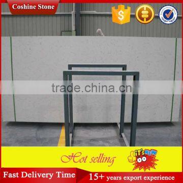 China Man-made White Carrara Quartz Slab photo-2
