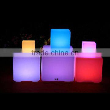 3d color hollow plastic led waterproof pool cube