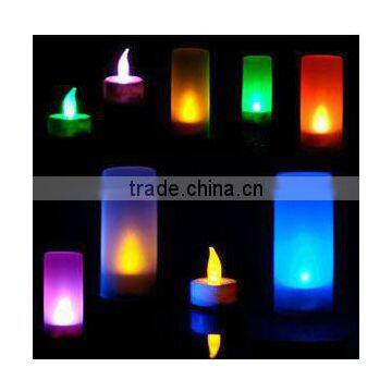 LED candle light for importers colorful led sensor electronic candle light for romatic night and festival