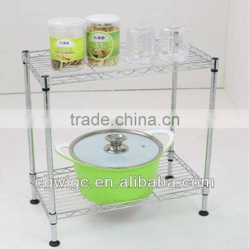 2 Tiers Adjustable Mini Kitchen Rack