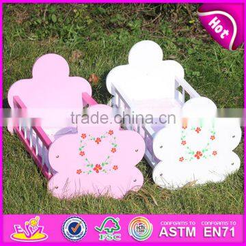 Natural Handmade Wooden Baby Doll Bed for Sale WJ278012A photo-5