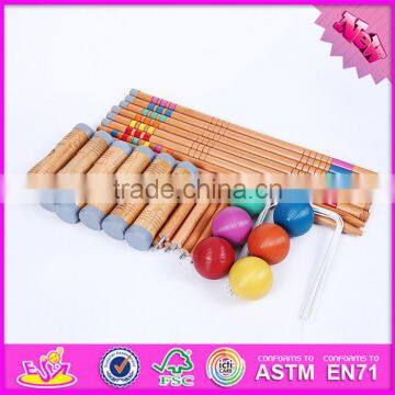 2016 New Fashion Children 6 Group of Wooden Croquet Set W01A164 photo-2