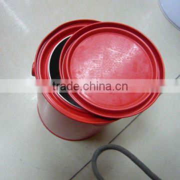 Round Paint Tin with Handle, Paint Bucket