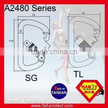 D Type For Rescue Aluminum Carabiner For Mountain Rock Climbing photo-6