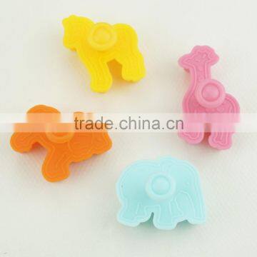 47047 4pcs Impressions Animal Horse Elephant Dear Fondant Mould Silicone Fondant Tools