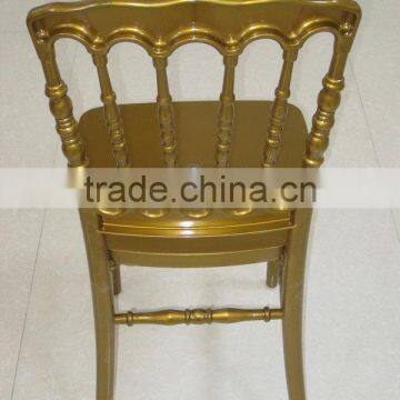 Gold Banquet Resin Napoleon Chair PP Chair photo-2