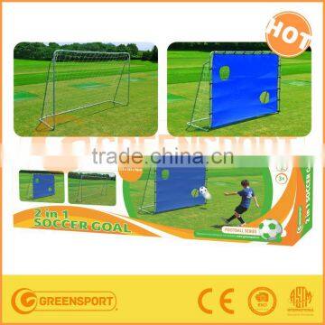 GSSG8 2016 Best Seller Metal Frame Soccer Goal football goal with Net and Panel