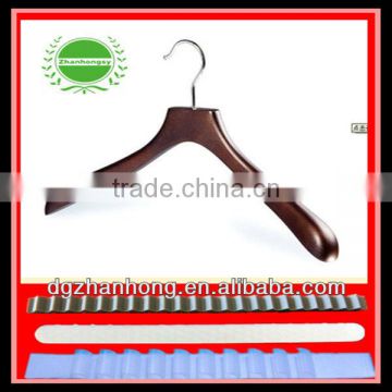 (Silicone Non slip hanger grips)Solid wood hangers for wholesale