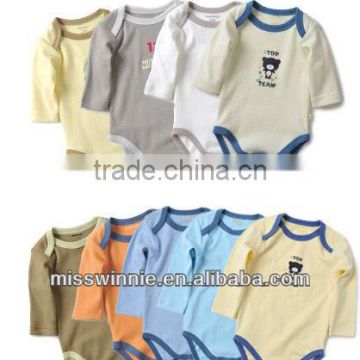 children wear summer cotton baby organic bodysuit facturies in China