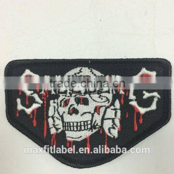 2016 China High Quality Custom Personalized Embroidery Blank Patches With Merrow Border photo-2