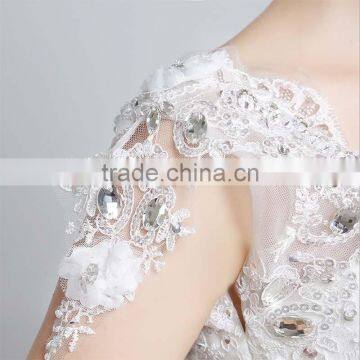Stretchable Peter Pan Collar Luxury Of Bride Dress Reliable Supplier photo-6