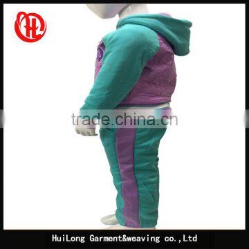 OEM Garment Pu Fleece Hood Apparel Girls Sets Clothing