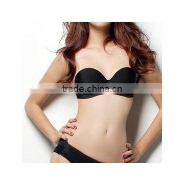 Heated Sexy Double Push up Silicone Bra photo-2