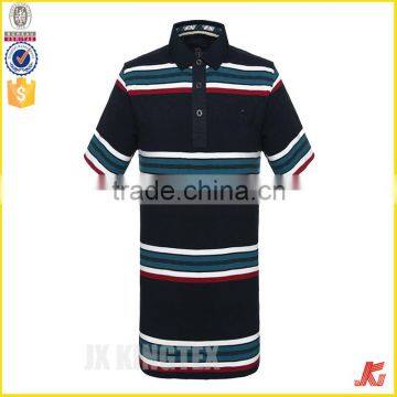 Oem High Quality Multicolored Stripe Men Polo Shirt Made In China