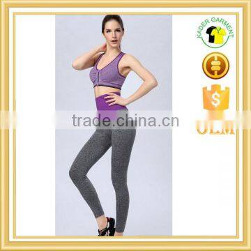 heathered sport pants sport joggers fitness running leggings for women