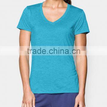 Slim Fit Womens t Shirt, Tri-blend t Shirt Wholesale, Womens Gym t Shirt photo-3