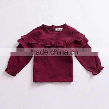 0-3 Years Wholesale 2017 New Autumn Cotton Full Sleeves Baby Blouse (pick Size Color) photo-4