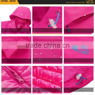 2017 New Custom Cheap Casual 3 in 1 Waterproof and Windproof Outdoor Jacket With Inner Down Padding Jacket photo-5