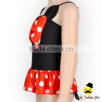 Children Cute Cartoon Character Ruffle Kids Little Girl Swimwear Full Cap Hat photo-4