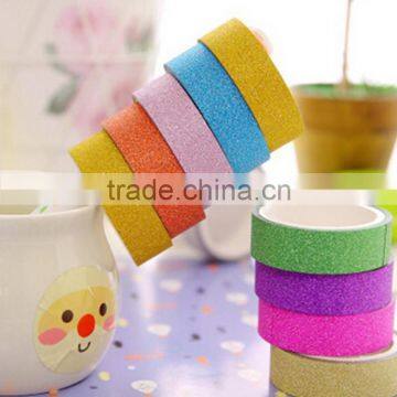 Multicolor paper tape customizable glitter paper tape different size decorative tape