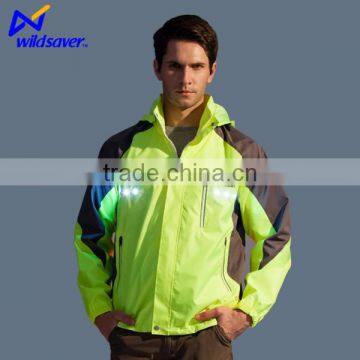 Customized Label Led Shinning Security Caution Cheap Men Winter Jackets photo-5