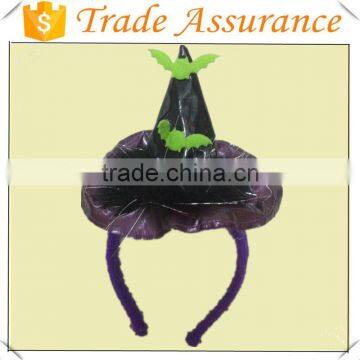 Party Supplier Halloween Witch Hat Headband With Bat photo-1