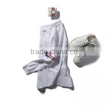 Latest White Shirt Couple Shirt Mens Casual Shirts Lady Blouse photo-3