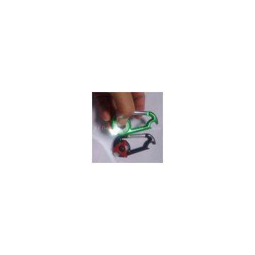 Custom design PS, PVC Material mini LED key chain flash light for give away gifts
