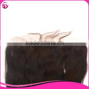 Malaysian Virgin Hair Straight Full Lace Frontal Closures 13X4 Bleached Knots With Baby Hair 100% Human Hair Silk Base Frontal photo-4