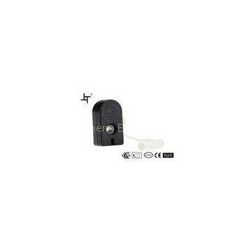 Black Transparent Single Pole Ceiling Light Pull Cord Switch