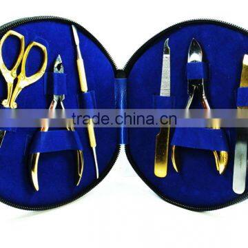 High Quality Branded Gold Manicure Pedicure Set