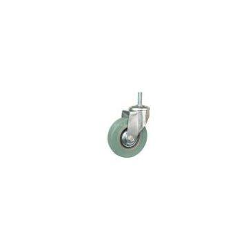 gray rubber caster