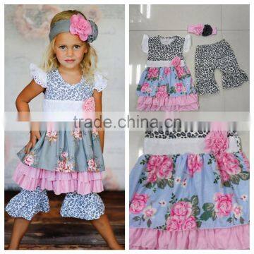 Conice Remake Summer Cotton Wholesale Children Boutique Outfit photo-6
