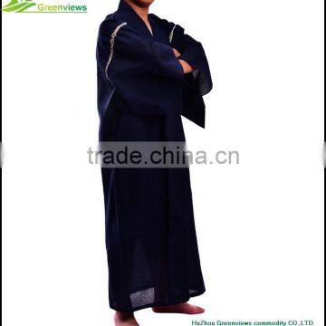 Men cotton pajamas/Fashion men Pajamas flax /kimono style men bathrobes GVXF0006