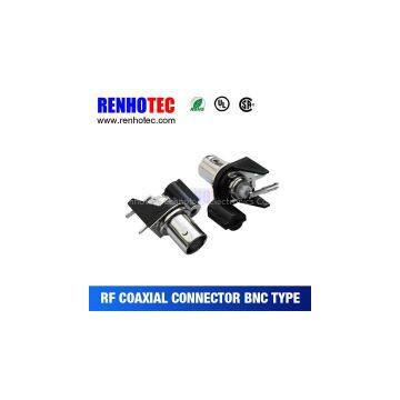 75ohm bnc jack female connector, bnc adapter, R/A black plastic housing connector