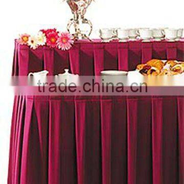 box pleats table skirting party and wedding polyester table skirting