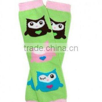 2014 Beautiful green owl Leg Warmers for baby