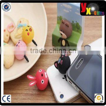 Cute slipper shape promotional gifts soft pvc Dust plug