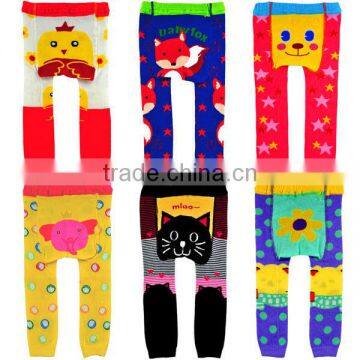 fancy knitted cotton kids leggings pants