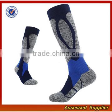 Wholesale Custom Best Quality Colorful Compression Running Thick Ski Knee High Cotton Socks JH68