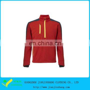 Long Sleeve Red Color Plus Size Commfortable Quarter Zipper Hoodie For Man