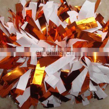 metallic cheer pom poms