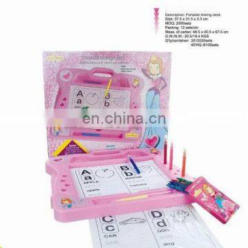 2014 Kids luxury magnetic drawing board, learning table with chair SF478073