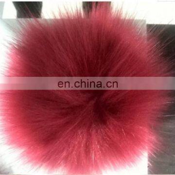 High quality genuine Rabbit fur pompom for key chain or bag multi color