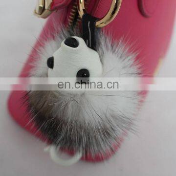 Popular New Keyring Accessory Genuine Fox Fur Custom Hedgehog Fur Keychain photo-4